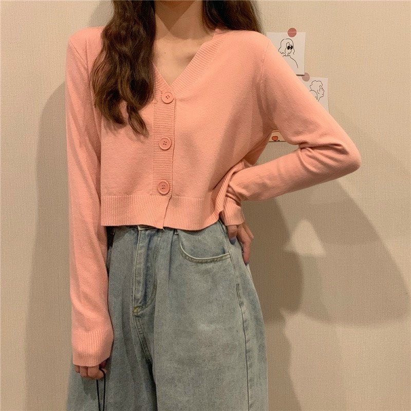 Áo len cardigan 3 khuy siêu mềm đẹp