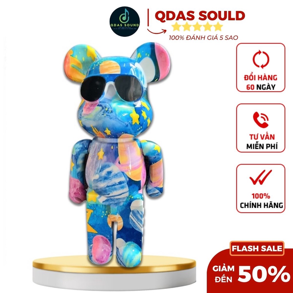 Loa Bluetooth Decor Bearbrick Hot Trending , Loa Bluetooth Mini Để Bàn Tích Hợp Công Nghệ Âm Thanh 5.0 siêu trầm