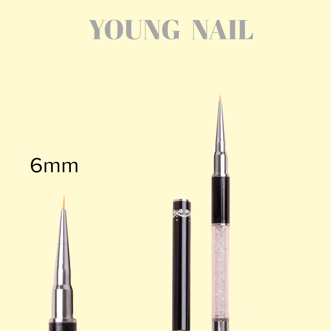 Cọ Vẽ Nét Cán Đá 6mm, 9mm, 11mm