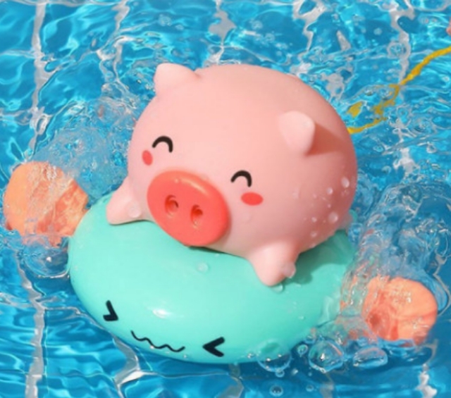 Đồ chơi NHÀ TẮM HEO PEPPA PHUN NƯỚC VẶN CÓT cho bé.