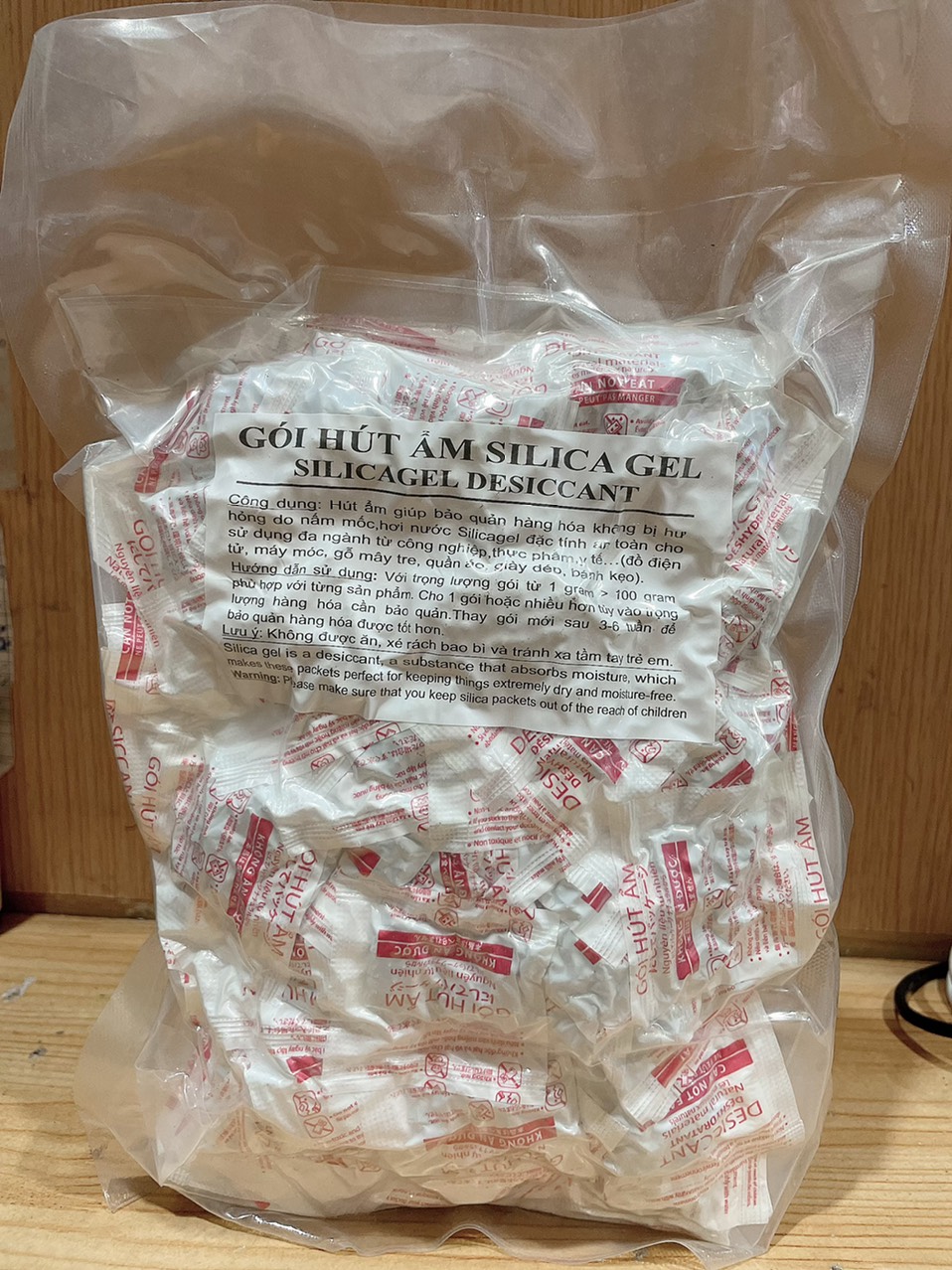Gói hút ẩm 3gr đỏ(Đóng gói 500gram)(giá sỉ)