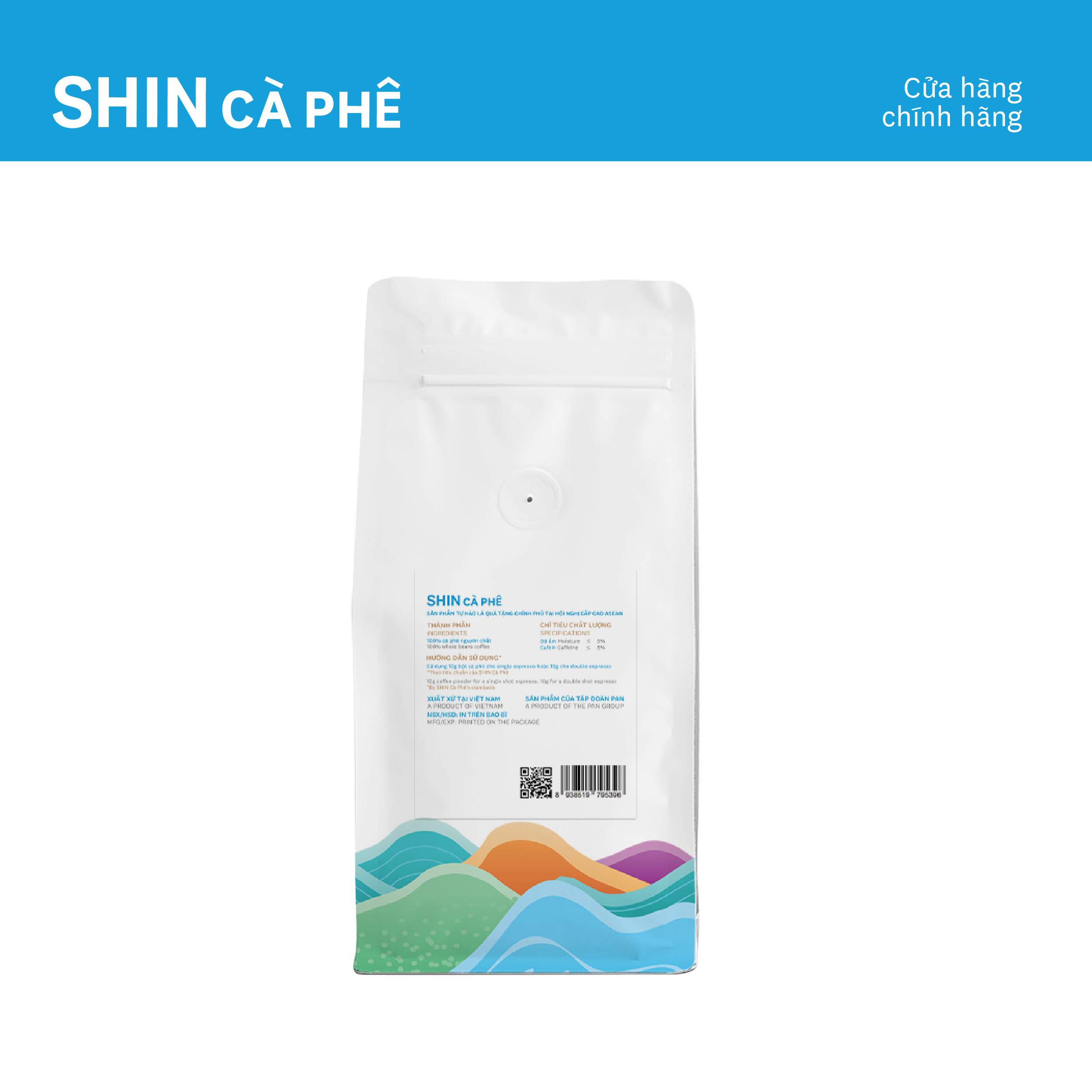 Da Lat Blend Espresso Coffee - Shin Coffee - Specialty Machine-Brewed Coffee - 250g Pack