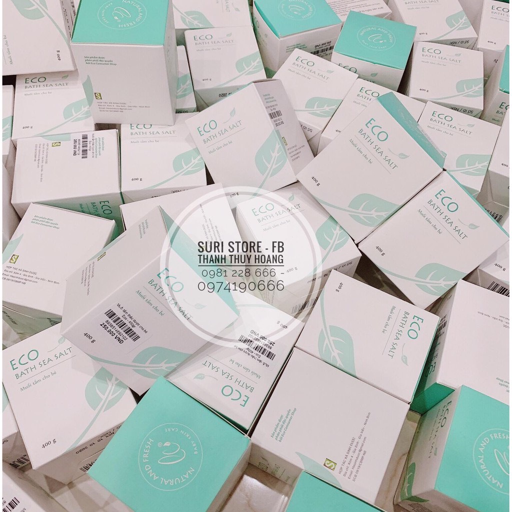 Muối tắm thảo dược cho bé Eco - 400g