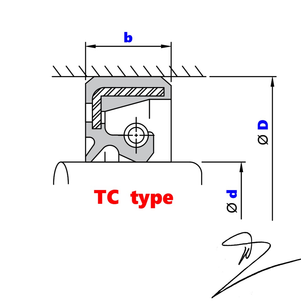 Phớt dầu TC 18x28x7   (Chắn dầu / lò xo / Phớt ben / Oil seal TC 18*28*7)