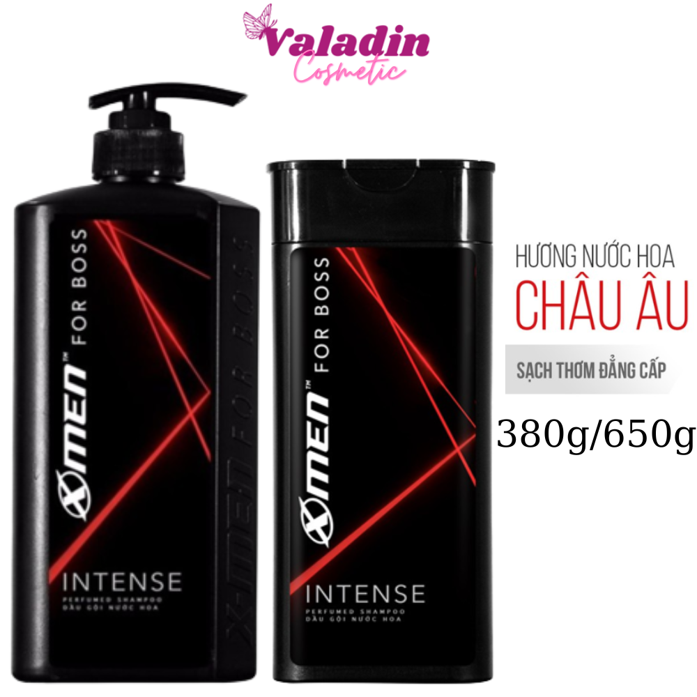 Dầu gội nam XMEN For Boss Intense Perfumed Shampoo 380g 650g Chai gội đầu