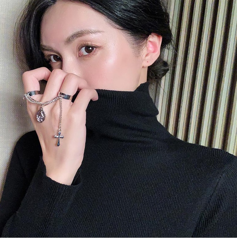 [HCM]Nhẫn Bell Mew freesize liền nhau trang trí siêu ngầu - NHAN31