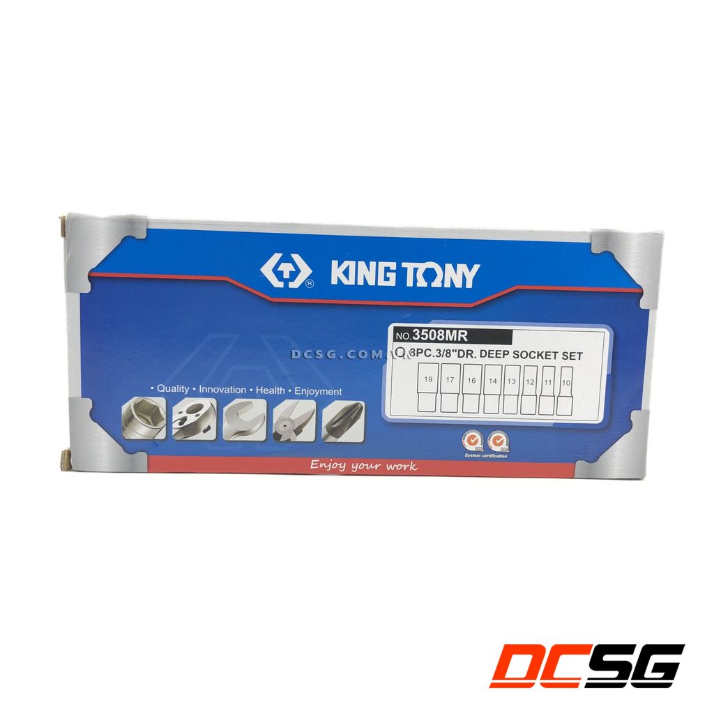 Bộ tuýp 8 chi tiết Kingtony 3/8" 3508MR | DCSG