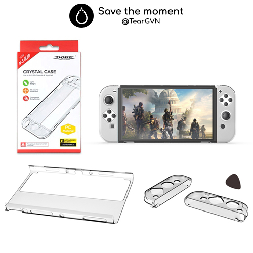 Ốp cứng trong suốt DOBE cho Nintendo Switch Oled
