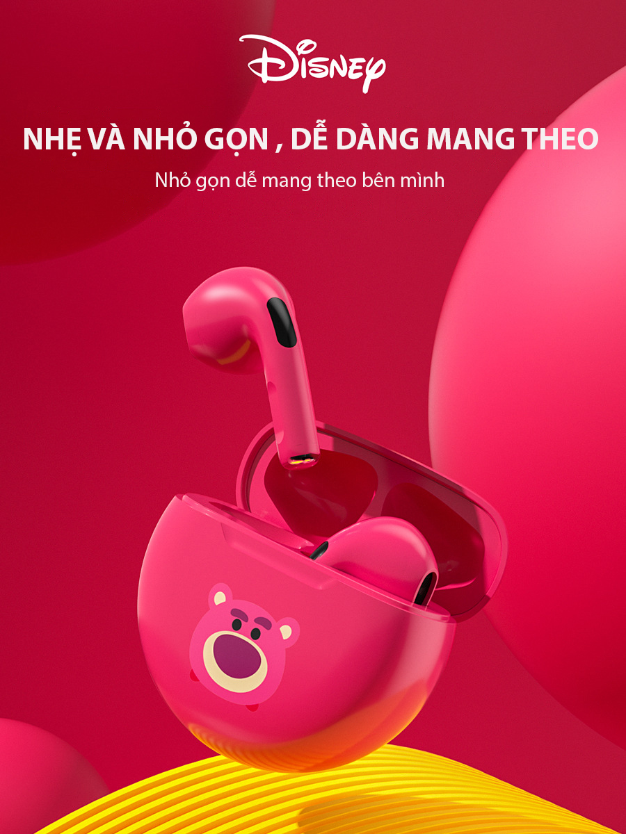 Tai Nghe Không Dây Disney KD-17 Loa Bluetooth Tích Hợp Micrô, Điều Khiển Từ Xa, Chất Lượng Âm Thanh Tốt