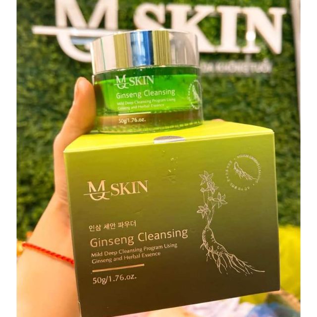 Bột rửa mặt nhân sâm MQ SKIN mới Làm sạch da hoàn hảo, giúp loại bỏ bụi bẩn, tế bào chết  Làm sạch sâu lỗ chân lông