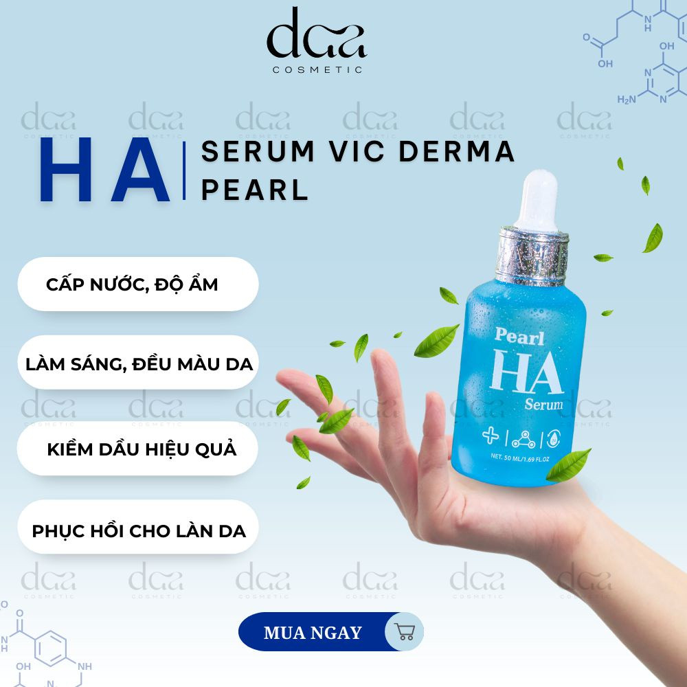 Serum Vicderma HA Pearl Cấp Ẩm Phục Hồi 50ml ( Mẫu mới ) - BBon Beauty Chính hãng