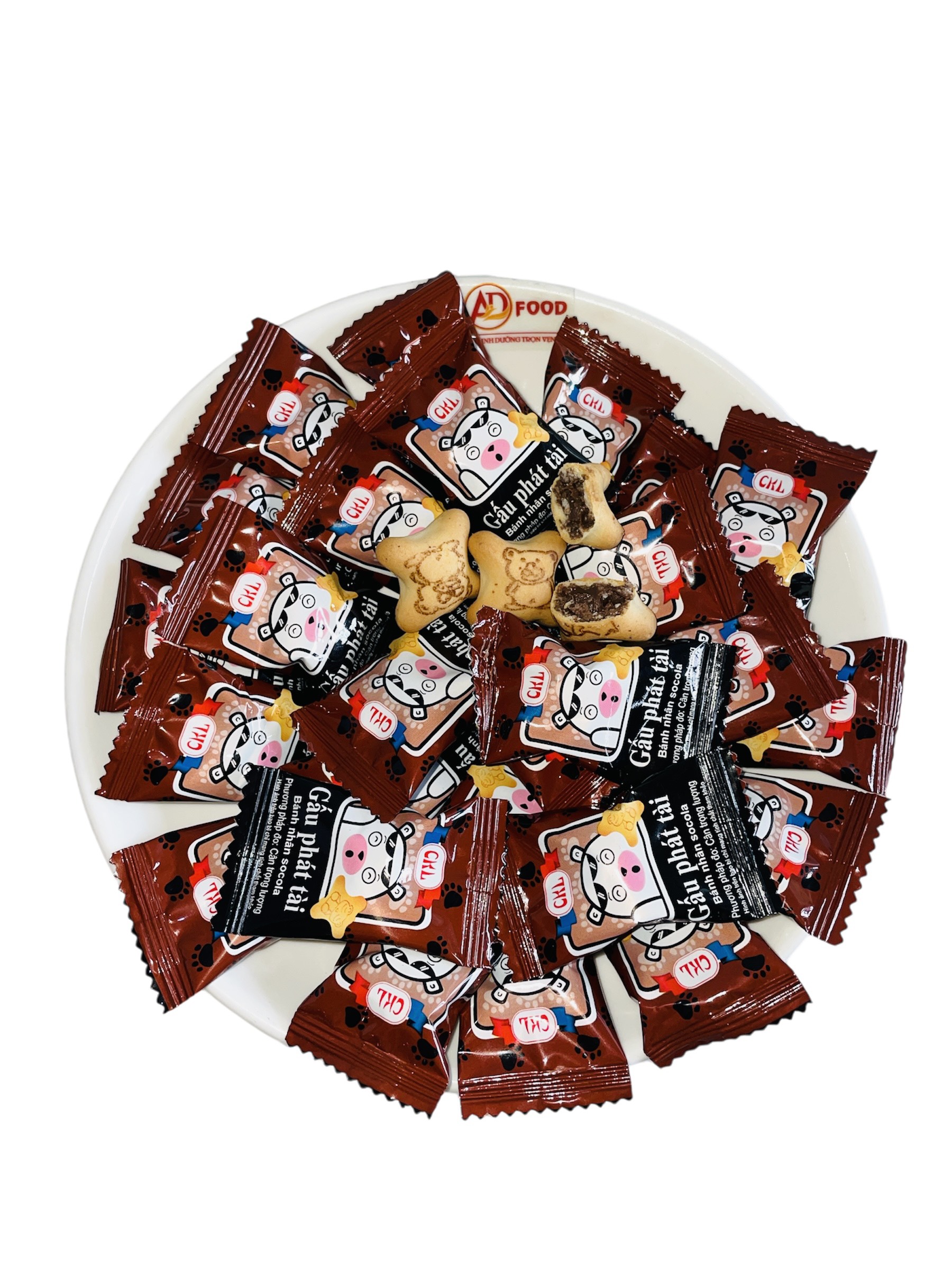 Bánh gấu nhân kem túi 313g