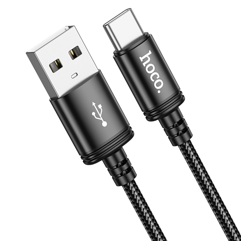 Cáp sạc 3A Hoco X89 chân Type-C dây dù bện cho Android dài 1M ( Đen )