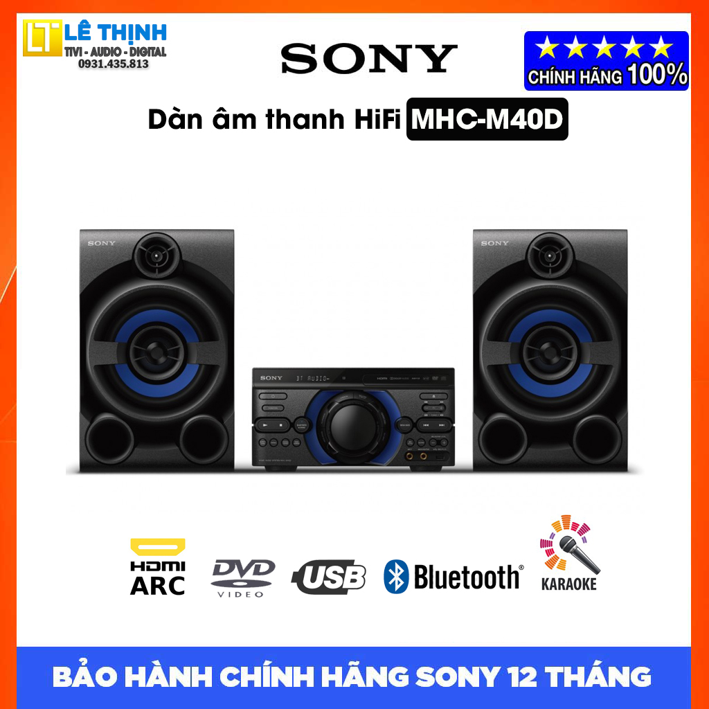 Dàn âm thanh Hifi Sony MHC-M40D với DVD - Hàng chính hãng