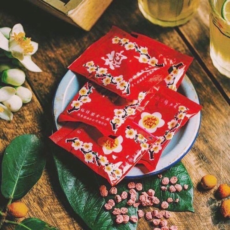 [ HÀNG CHUẨN SIÊU NGON ] Combo 100 gói kẹo xí muội hoa mai Thái Lan (Date mới 12 tháng)