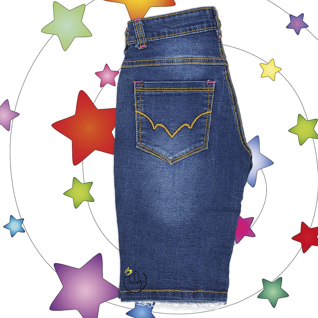 Quần jean thun lửng cho bé gái size đại