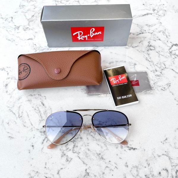 Giá bán [Freeship] Kính RAY-BAN Aviator Blaze unisex model RB3584N-001-19 (E3)