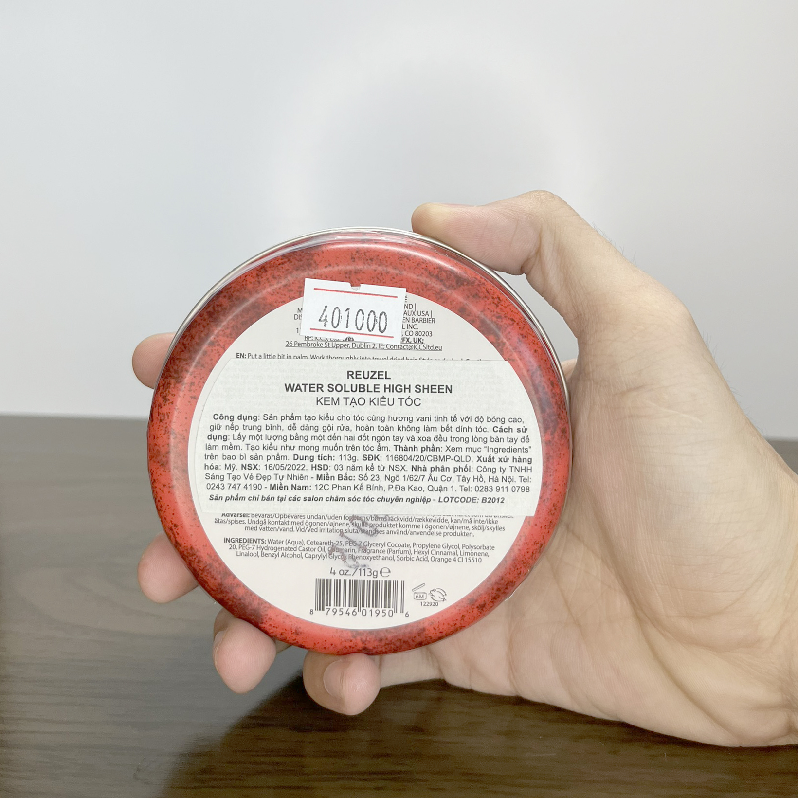 Sáp Vuốt Tóc Reuzel Red Pomade 35g/113g