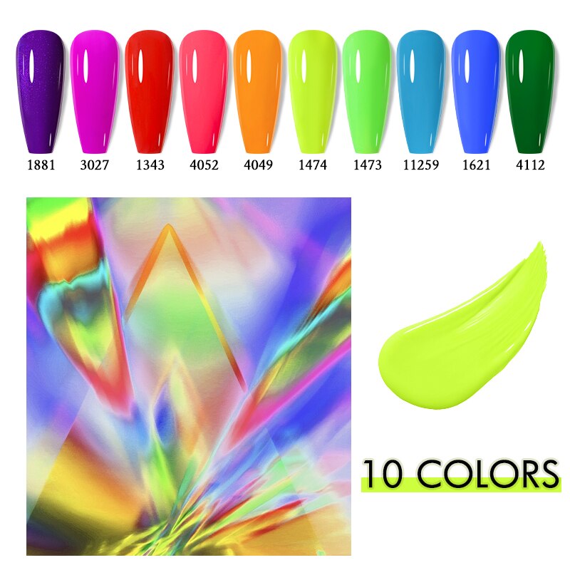 Arte clavo 10 colors set gel nail set polish for manicure semi-permanent hybrid varinsh soak off uv led 8ml gel nail art kit
