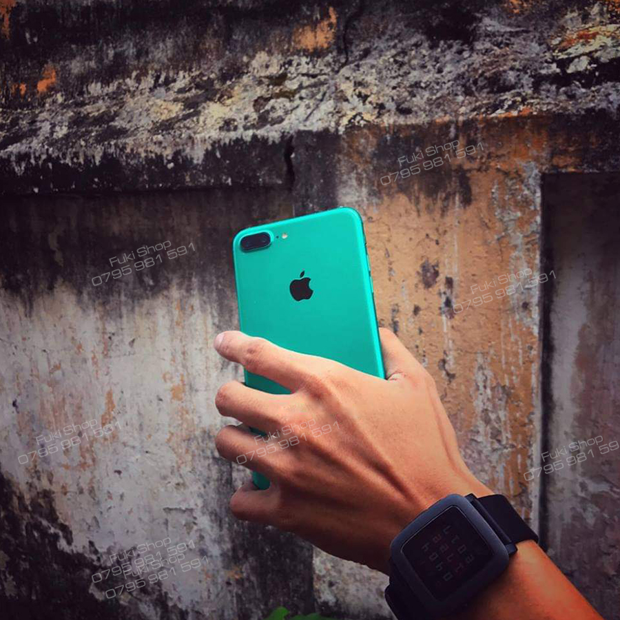 Tấm dán skin nhôm xước Matte Brushed Seafoam IPhone Ip6 Ip6s 6plus 7plus 8plus Ip7 IpX IpXS