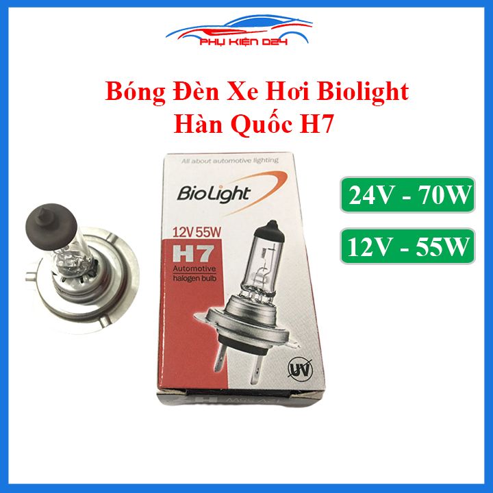 Bóng đèn pha xe hơi Biolight Hàn Quốc mã H7