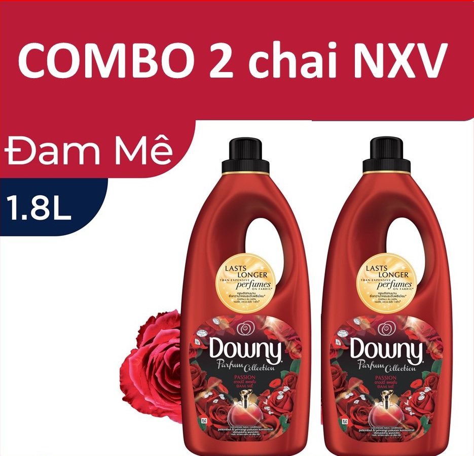 Combo 2 Chai Downy Hương Đam Mê Chai 1.8L