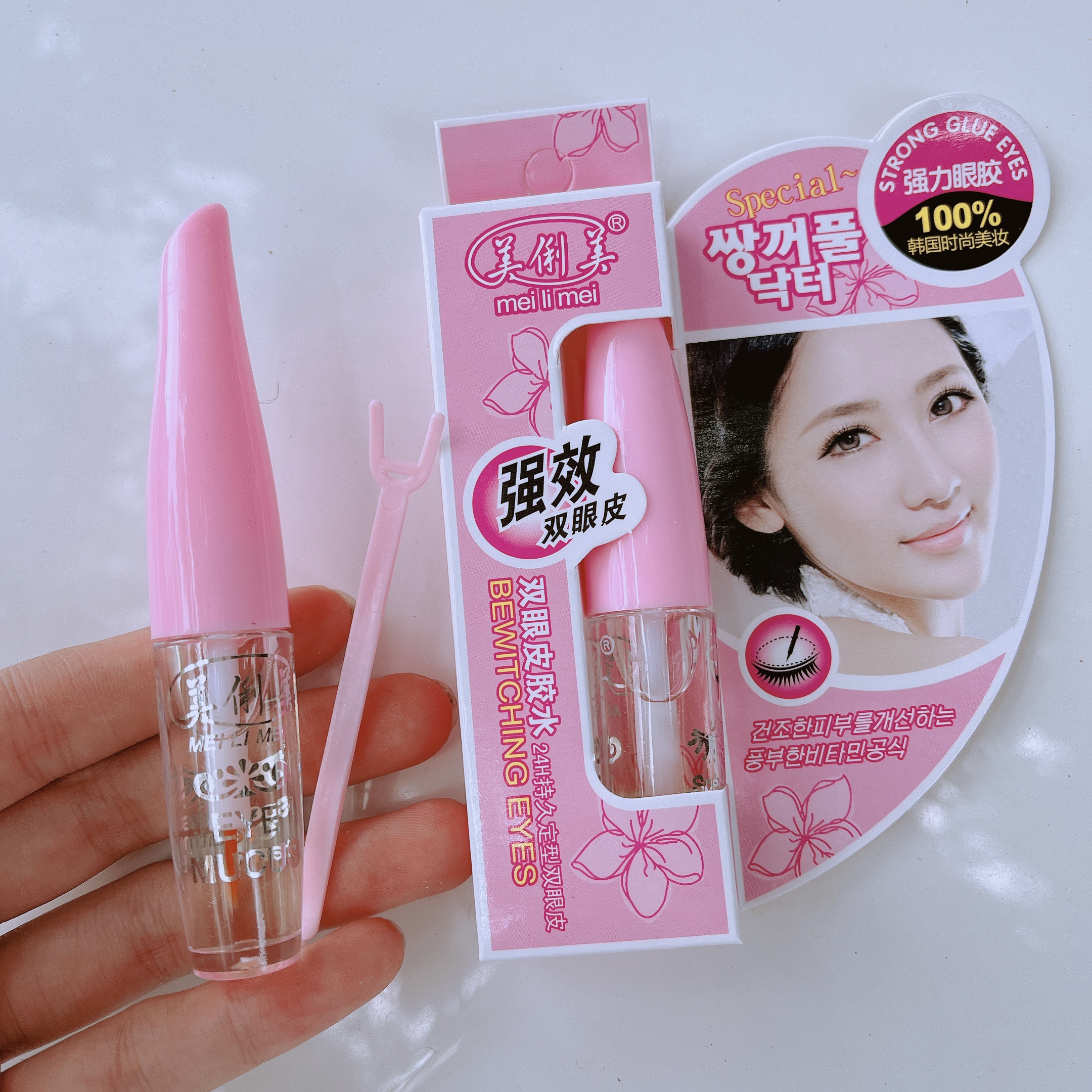 Keo dán kích mí lưới nắp hồng mei li mei bewitching eyes