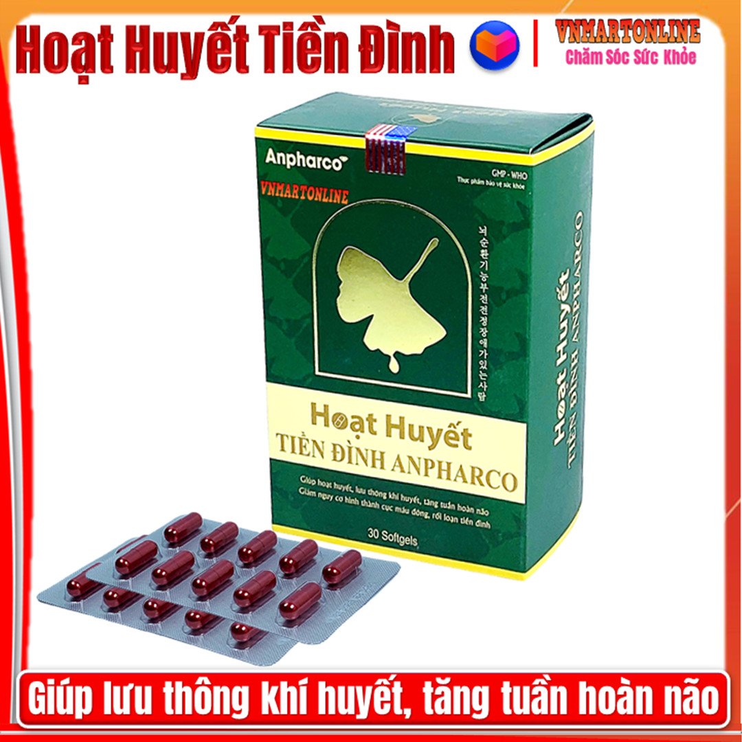 Hoạt huyết Tiền Đình Anphaco hết đau nửa đầu, ổn định huyết áp