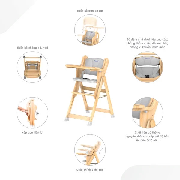 Ghế Ăn Dặm Autoru H1