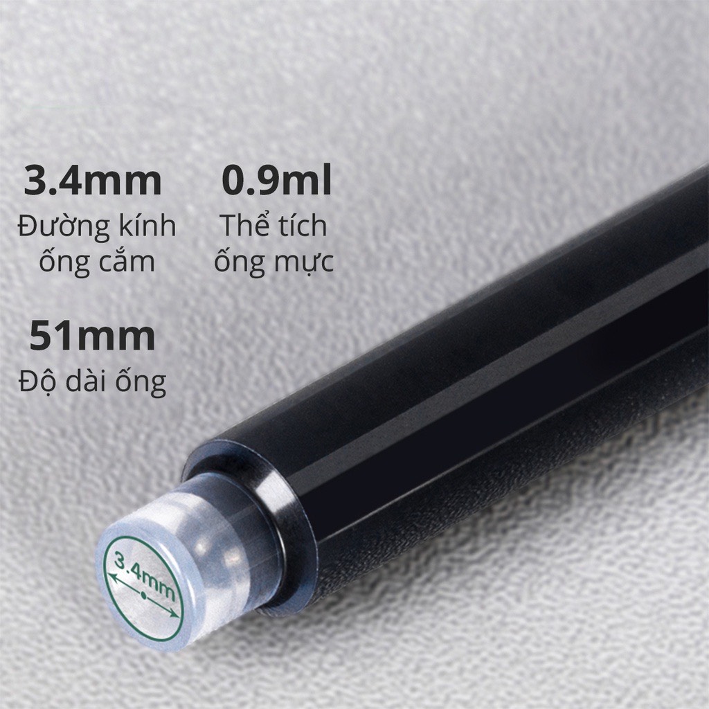 [MỰC KHÔNG TẨY XÓA] Mực Ống Sao Thiên SM01, Mực Ống Tiện Ích, Hộp 10 Ống