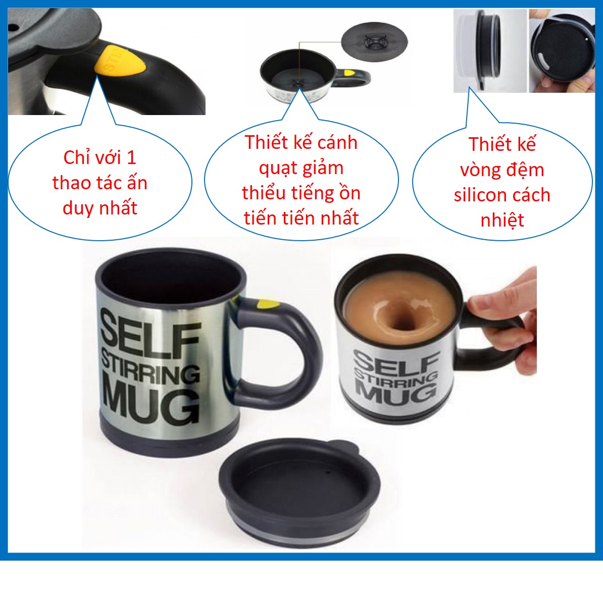 Cup automatic coffee don't need stirring high-grade, stainless steel cup coffee, coffee self stirring mug