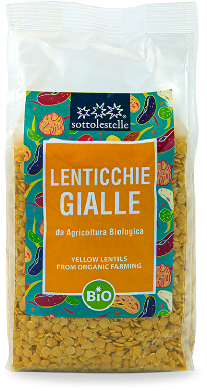 [Hoàn Tiền 15%]Đậu lăng vàng hữu cơ Sottolestelle Yellow Lentils 500g