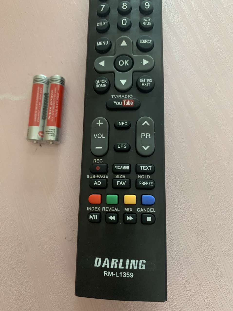 [HCM]REMOTE ĐIỀU KHIỂN TIVI DARLING SMART MẪU 3