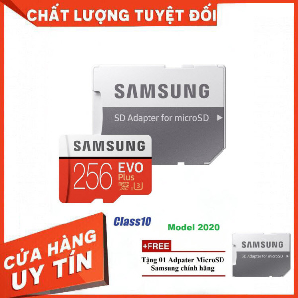 [Giá Rẻ Bất Ngờ] Thẻ nhớ MicroSD Samsung EVO Plus 4K 256GB 100MB/s 256GB Box Hoa - Hàng Chính Hãng
