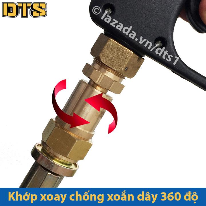 Khớp xoay chống xoắn dây phun xịt của máy rửa xe áp lực cao, máy xịt rửa cao áp
