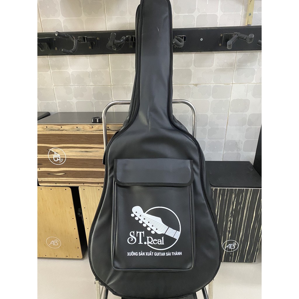 Bao da đàn guitar-Bao 3 lớp chống va đập logo Guitar Sài Thành
