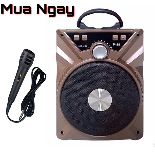 LOA KARAOKE MINI BLUETOOTH XÁCH TAY KÈM MICRO CÓ DÂY