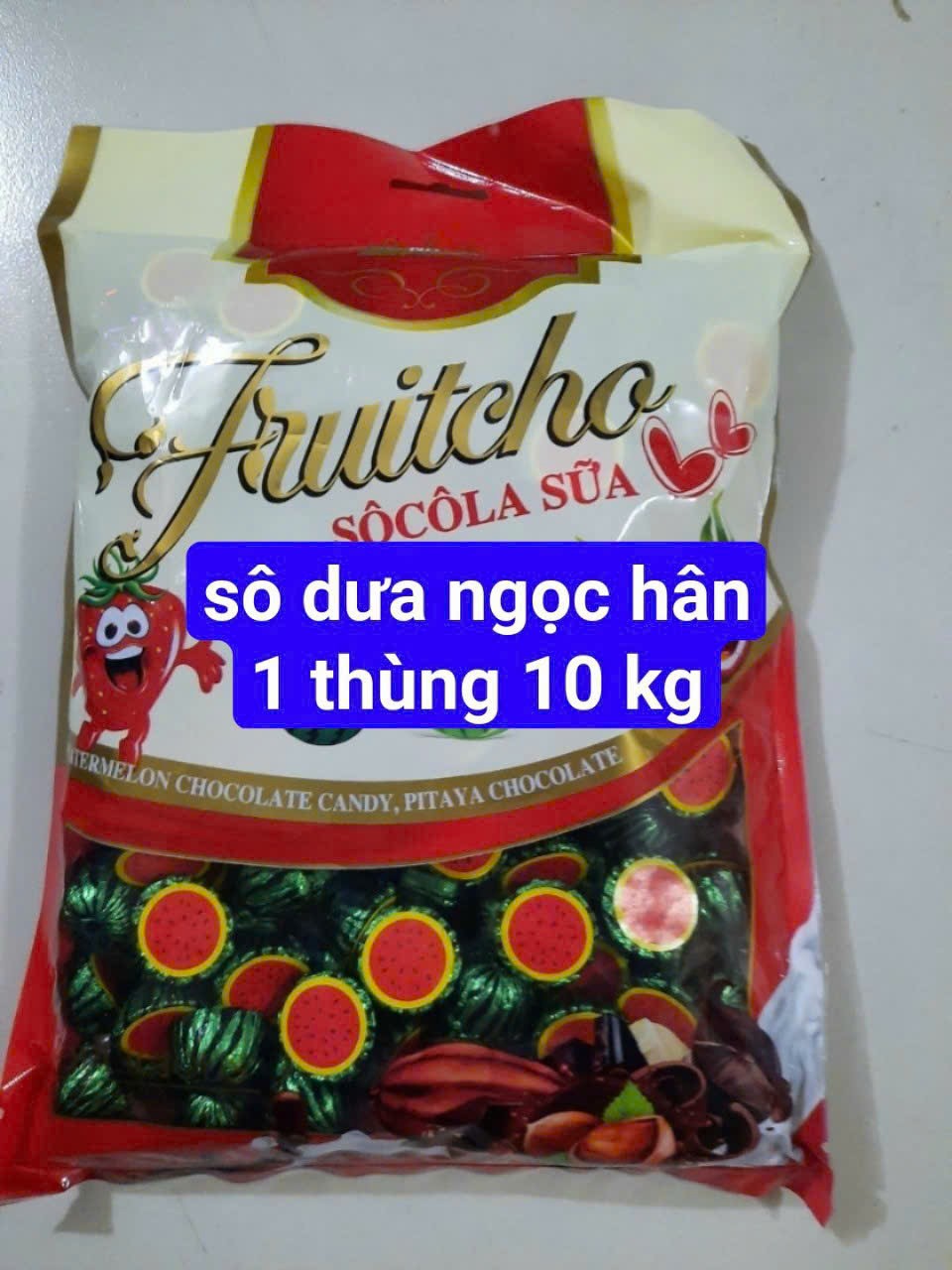 SOCOLA TẾT HÌNH TRÁI CÂY GÓI 1KG