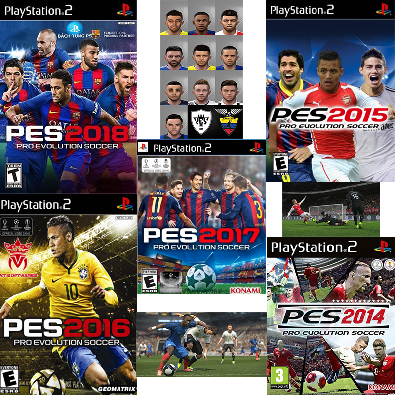 [HCM]bộ 5 game ps2 pro evolution soccer như hình
