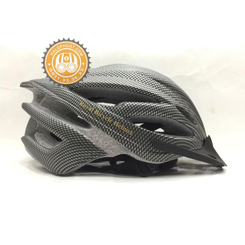Nón bảo hiểm xe đạp cao cấp Royal M26B (màu Carbon)