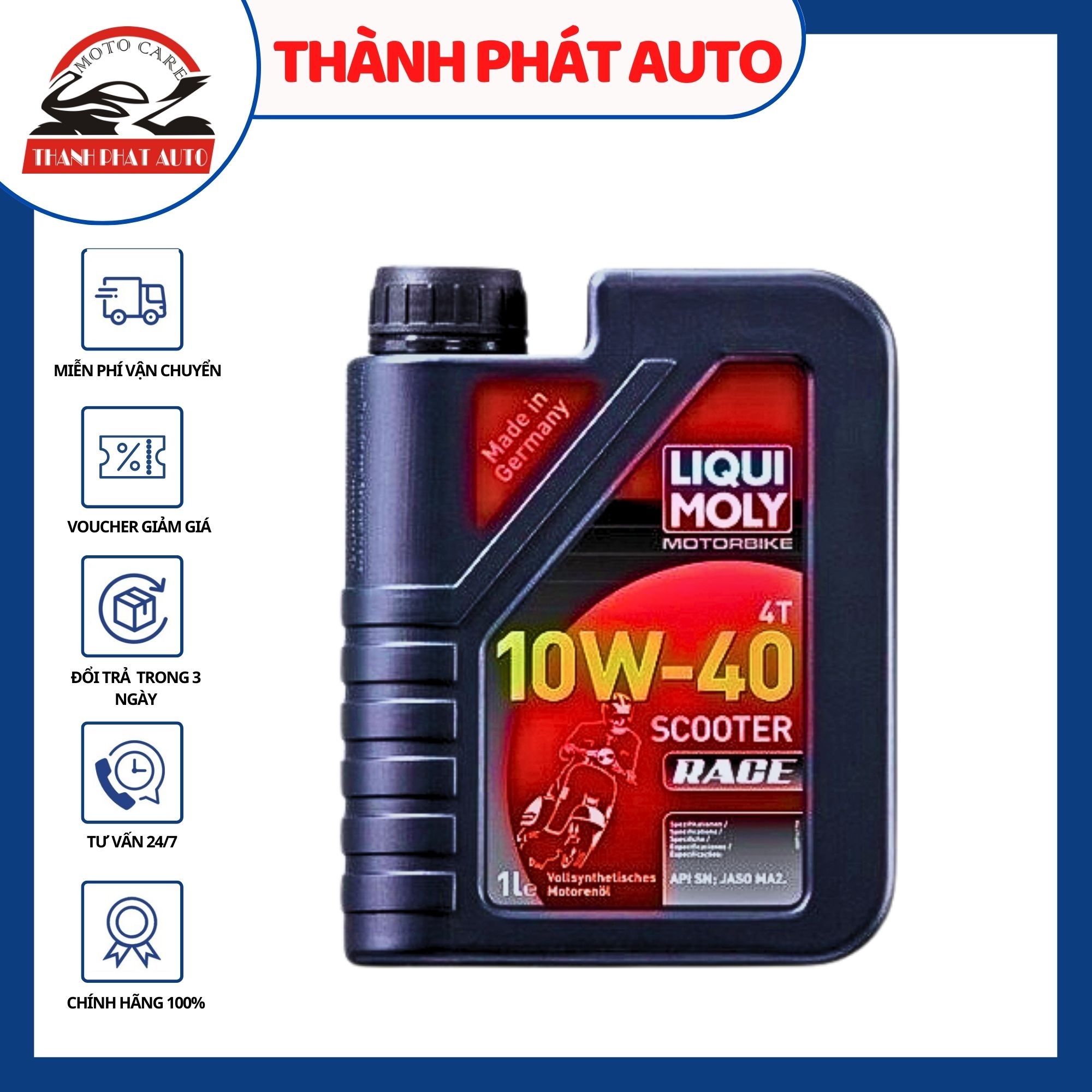 [HCM]Dầu Nhớt xe tay ga cao cấp Liqui Moly Scooter Race 10W40 1L/Germany