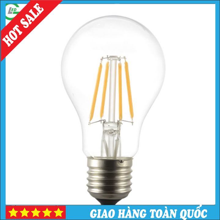 Bóng Đèn LED Edison A60 4W (Trắng 6000K / Vàng 3000K)