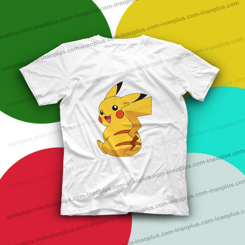 in áo thun cho bé-In áo phim hoạt hình pokemon - pikachu ( 7 mẫu)