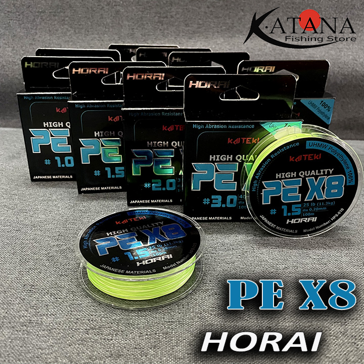 Dây câu cá pe x8 horai - câu lure