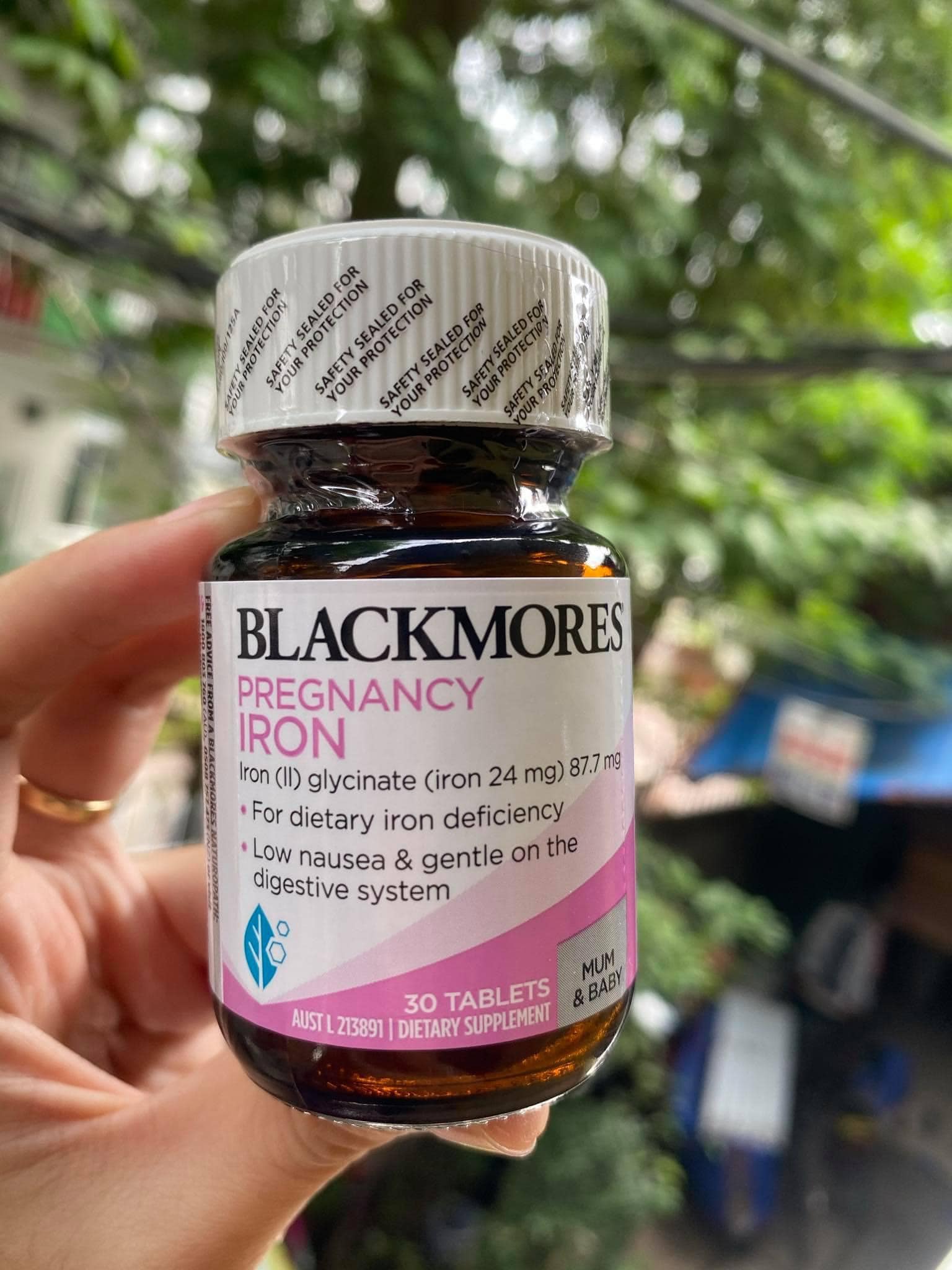 Sắt cho bà bầu Blackmores Úc 30v