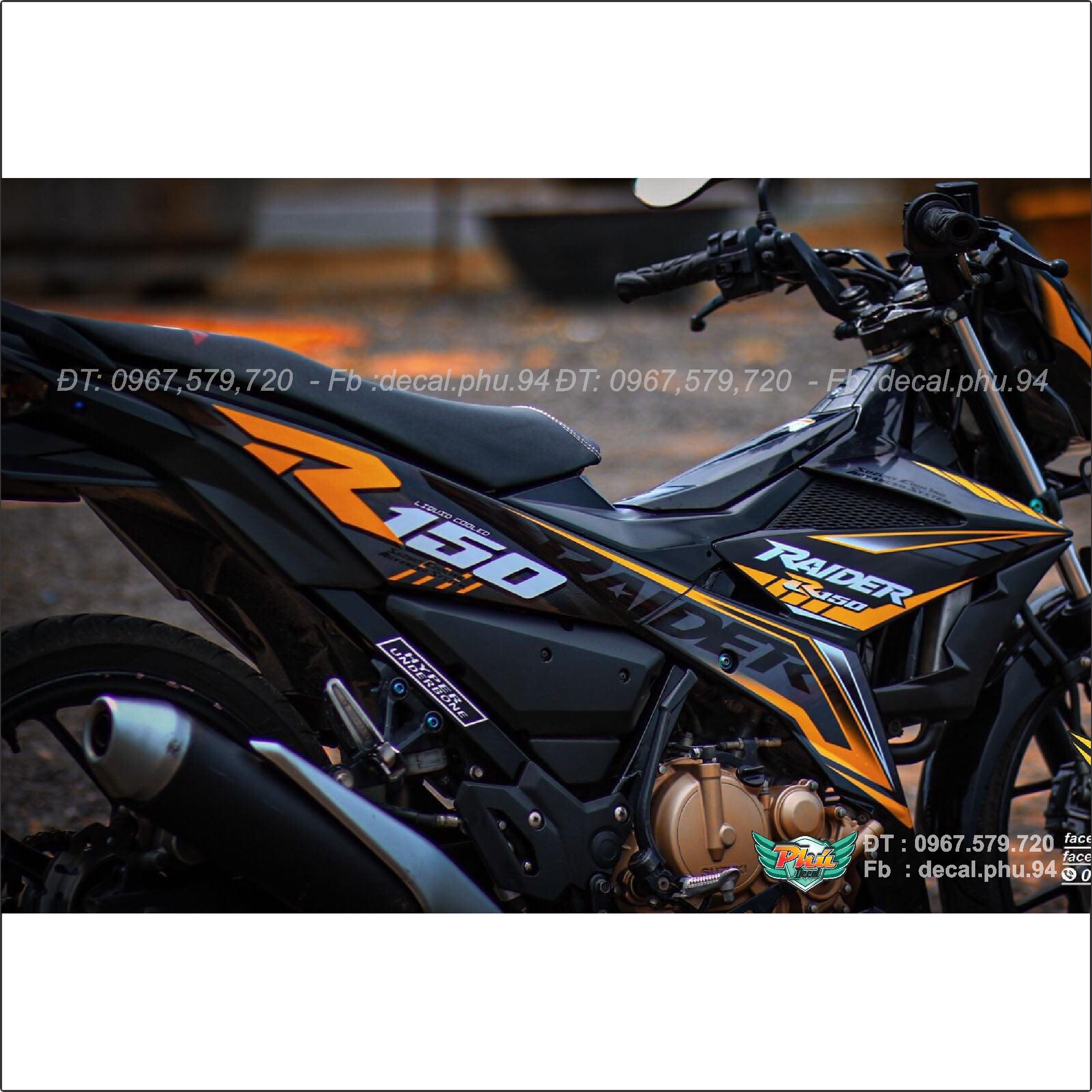 Tem Rời Raider Cam đen (M)