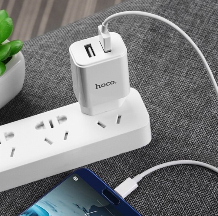 CỐC SẠC NHANH HOCO C80/C80A PD 20W 2 CỔNG TYPE C + USB / QC 3.0