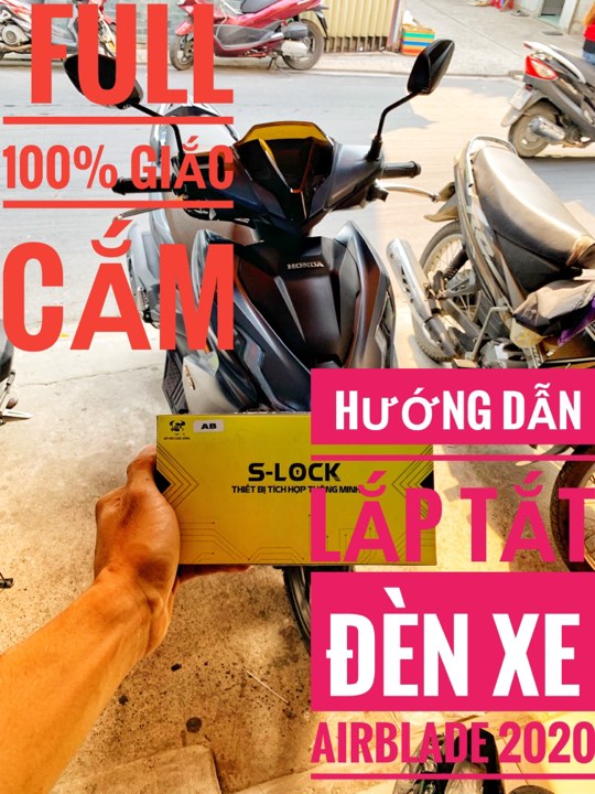 [HCM]Mạch tắt Đèn Xe Airblade 2020 Full Giắc cắm tặng kèm Nút Passing sh Chính Hãng Honda