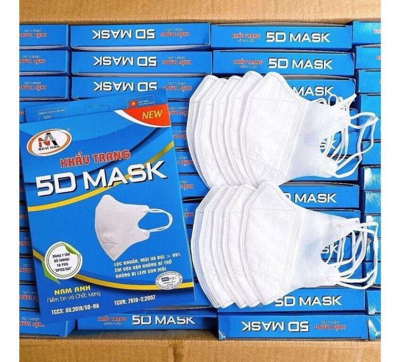 Khẩu Trang 5D Mask Famapro Hộp 10cái Cao Cấp ,Bảo vệ sức khoẻ