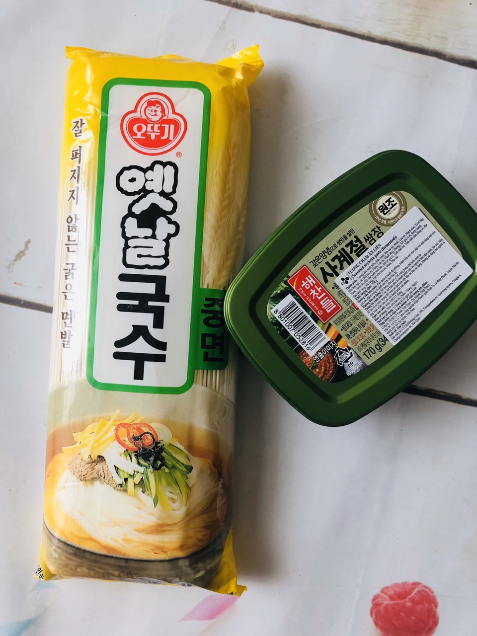 combo mì trộn hàn Quốc (500g mì Hàn Quốc+ hộp sốt 170g)_Monhi_Food